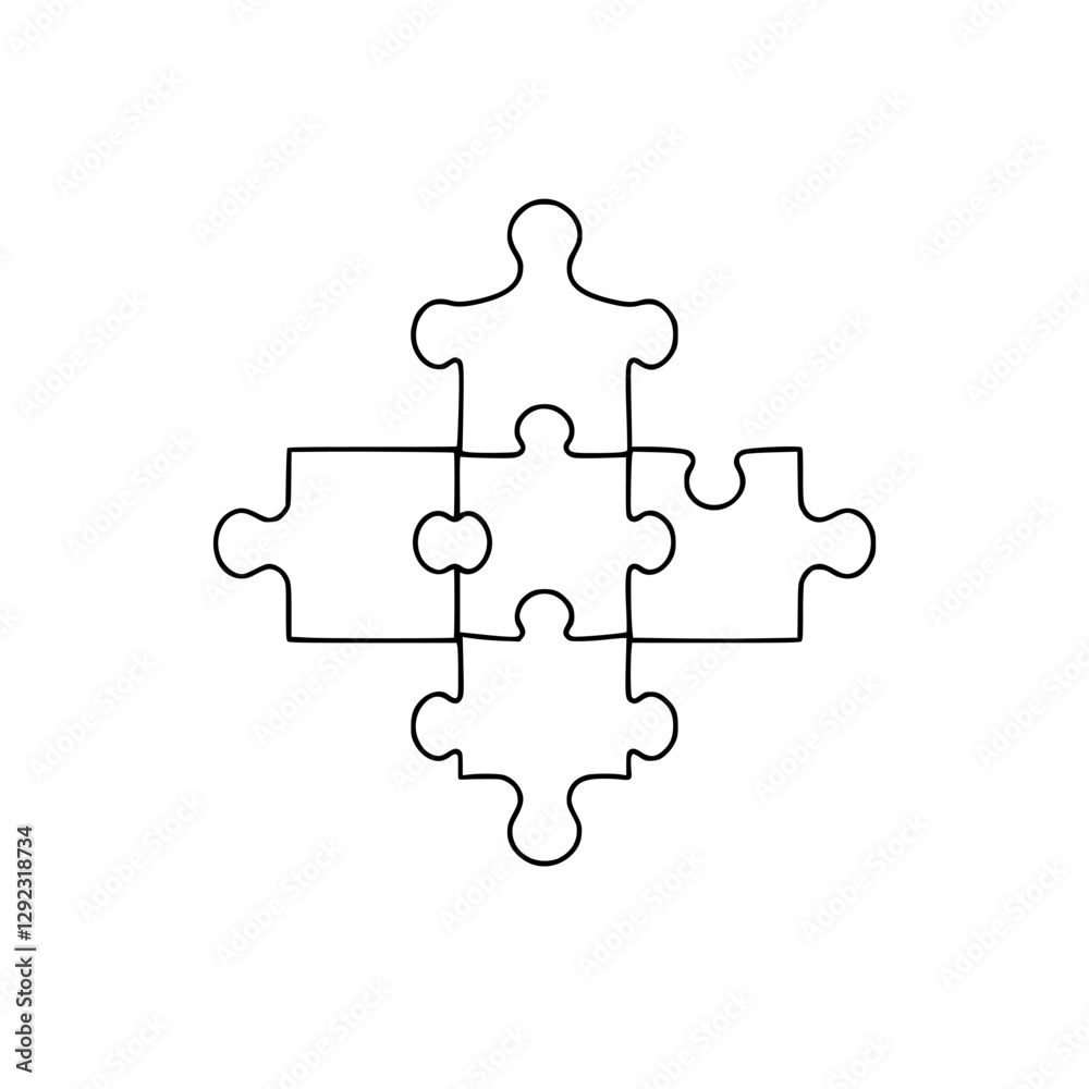 Fototapeta premium Puzzle