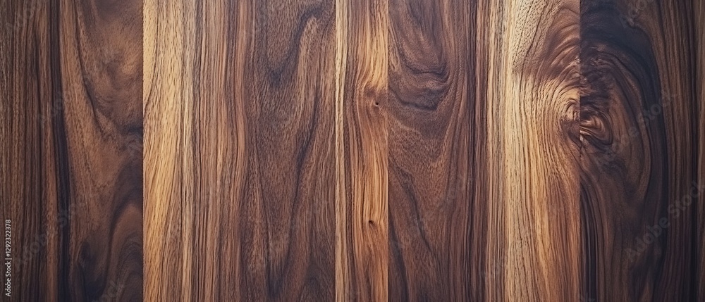 The texture of black walnut wood from two oil-finished boards. The texture of black walnut wood from two oil-finished boards.