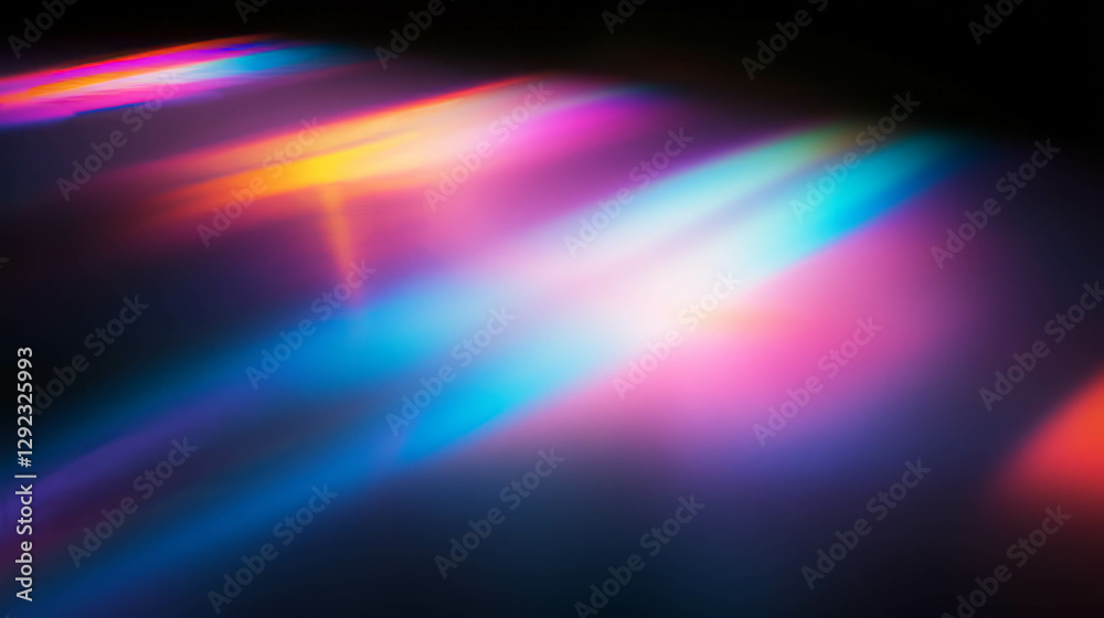 Fototapeta premium Vibrant iridescent gradient background for creative design projects