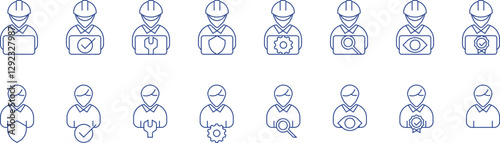 Engineering and Tech Support:  Icons of Service, Maintenance, and Problem-Solving