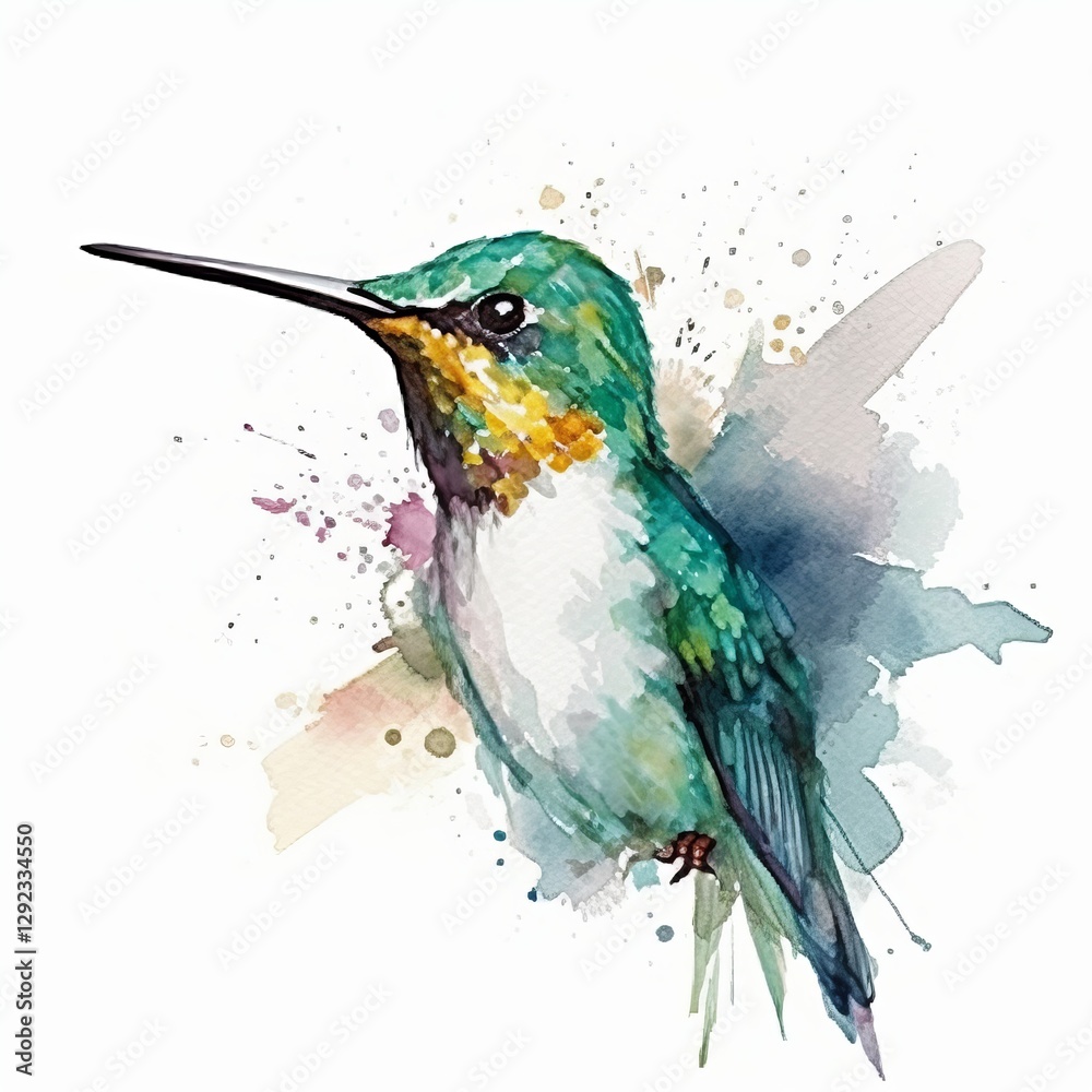 Fototapeta premium Professional With Hummingbird Perched Insights for Modern Applications