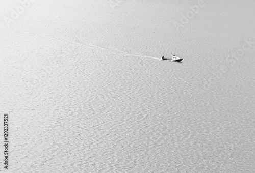 Foto clave alta de un bote