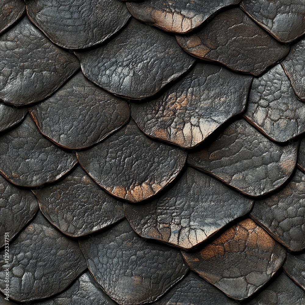 Textured Dark Scales Background Textured Dark Scales Background