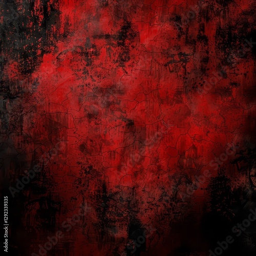 Dramatic Red and Black Abstract Background
