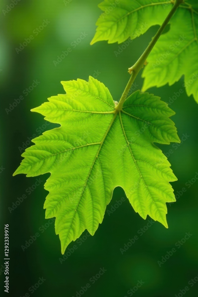 Bright green beech leaves unfurl, delicate veins visible , botany, environment Bright green beech leaves unfurl, delicate veins visible , botany, environment