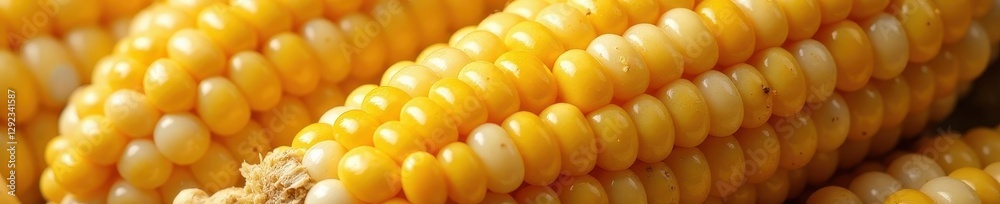 Close-up of raw corn kernels, textured backdrop, photography, background Close-up of raw corn kernels, textured backdrop, photography, background