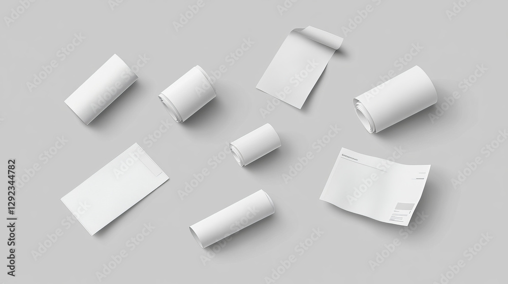 Realistic set of receipt paper templates isolated on grey background. Vector illustration of payment confirmation document mockup from shop, restaurant, bank. Rolled, side and front view of bill Realistic set of receipt paper templates isolated on grey background. Vector illustration of payment confirmation document mockup from shop, restaurant, bank. Rolled, side and front view of bill