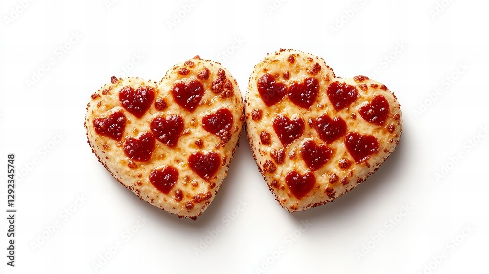 Two heart-shaped pizzas, perfect for Valentine's Day! ❤️🍕 Two heart-shaped pizzas, perfect for Valentine's Day! ❤️🍕
