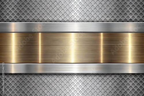 Brushed aluminum texture seamless metallic background with reflective silver gradient and modern design milkyhexddway text space Backgrounds for advertising art design concept