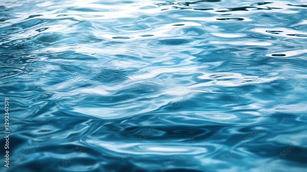 A close-up view of shimmering blue water, showcasing its gentle waves and reflections, evoking a sense of calmness and tranquility. A close-up view of shimmering blue water, showcasing its gentle waves and reflections, evoking a sense of calmness and tranquility.