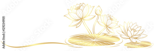 line art lotus illustration background with a vesak day