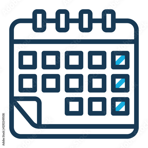 Weekend  Icon Trendy Line Color Style for Planning and Organization Pack Icon Themes