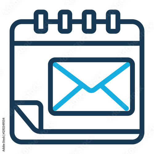 Email  Icon Trendy Line Color Style for Planning and Organization Pack Icon Themes