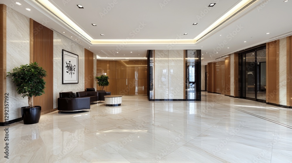Obraz premium Modern Business Lobby Interior