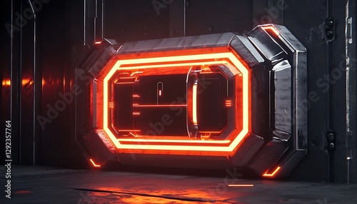 A conceptual glowing lock designed to appear as an impenetrable gate to protect digital resources.
