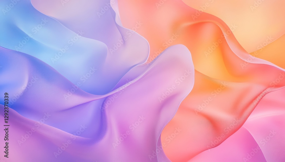 Obraz premium Abstract Pastel Wave Background Texture