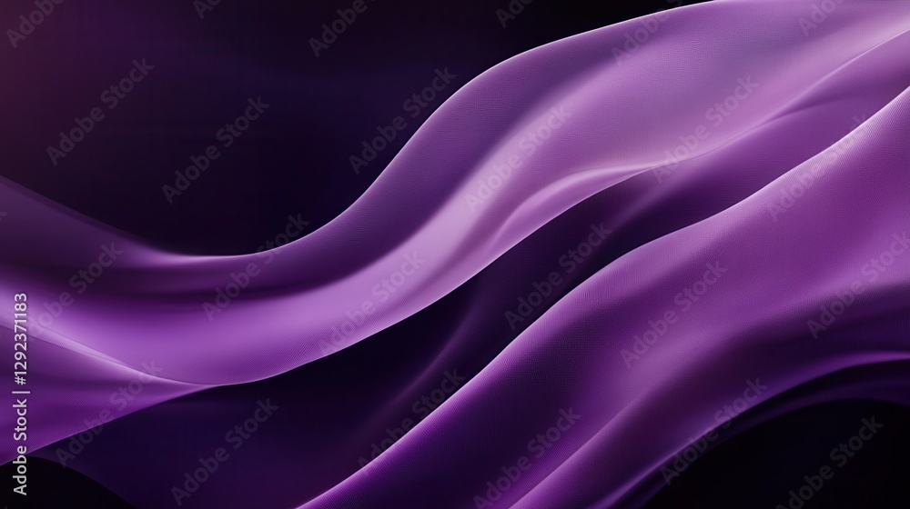 Fototapeta premium Abstract Purple Fabric Waves: Elegant and Smooth Texture Background