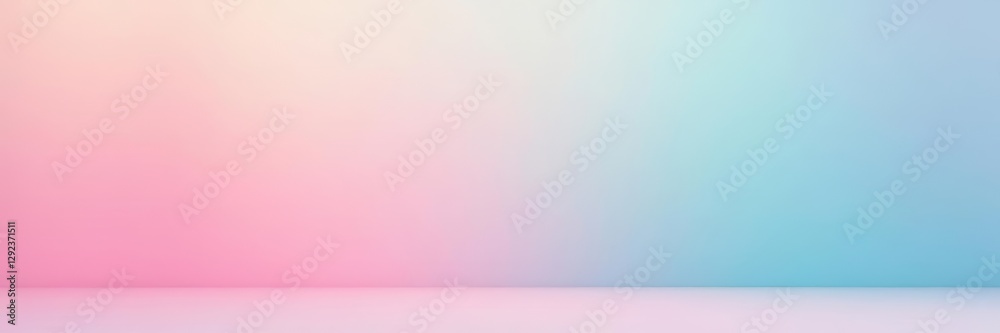 Fototapeta premium Soft pastel gradient backdrop, minimalist typographic layout, marketing, backdrop, typography