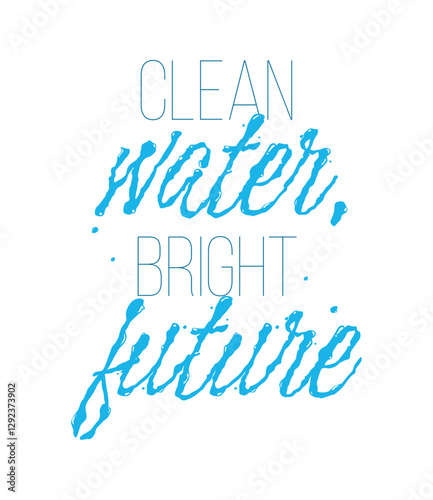 clean water bright future design