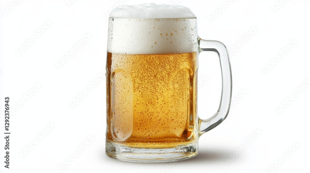 Refreshing frosty beer isolated background beverage photography indoor setting close-up shot unique presentation Refreshing frosty beer isolated background beverage photography indoor setting close-up shot unique presentation