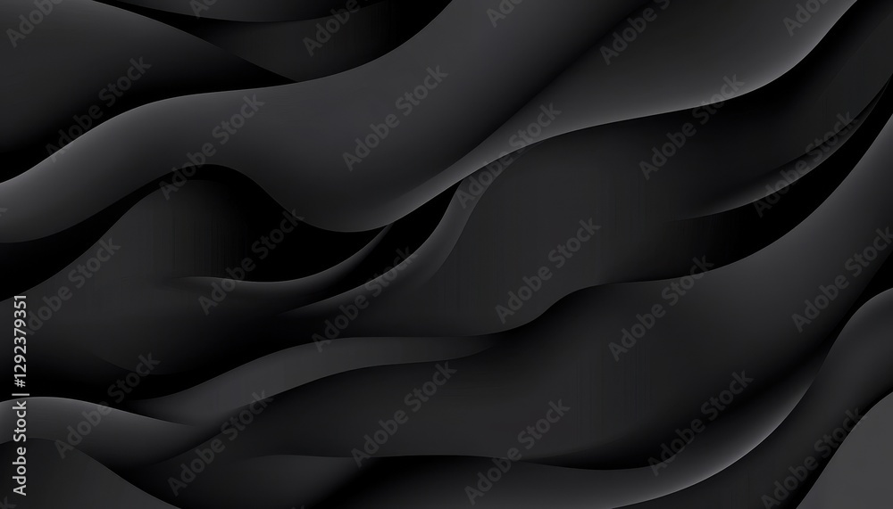 Obraz premium Abstract Black Waves Background Texture