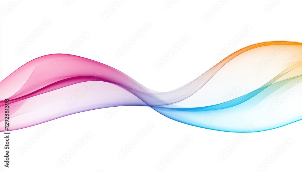 Obraz premium Abstract Colorful Flowing Wave Background Design