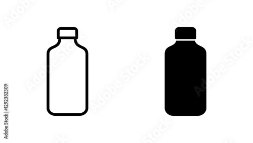 Bottle icon vector. bottle sign and symbol