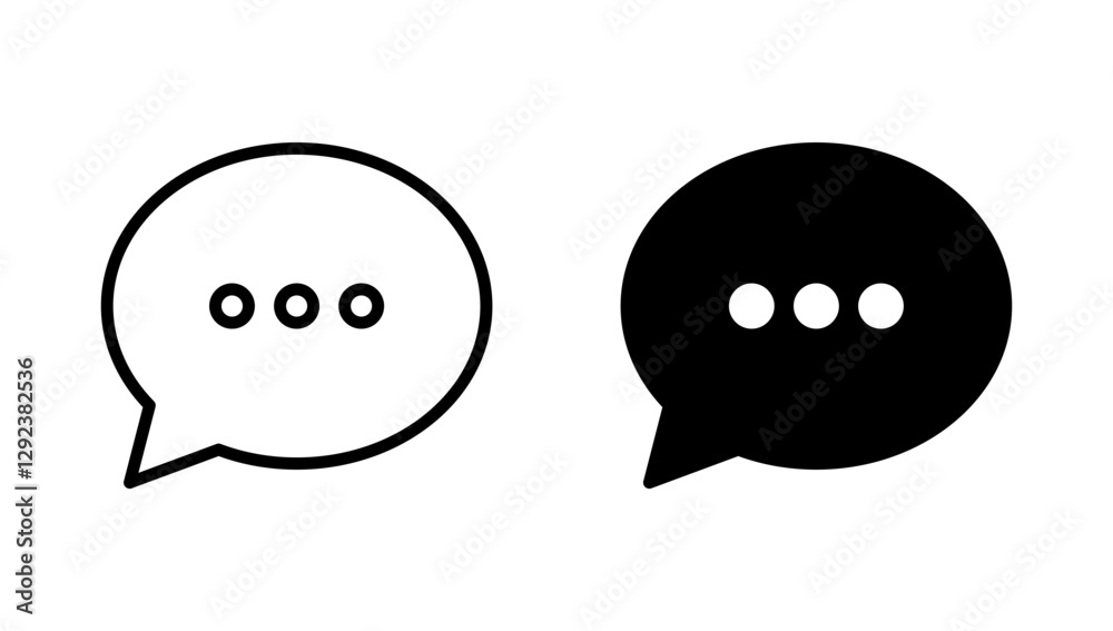 Chat icon vector. speech bubble sign and symbol. comment icon. message Chat icon vector. speech bubble sign and symbol. comment icon. message