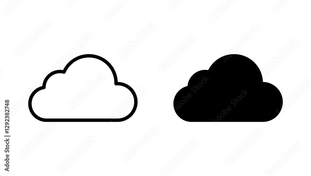 Cloud icon vector. cloud sign and symbol Cloud icon vector. cloud sign and symbol