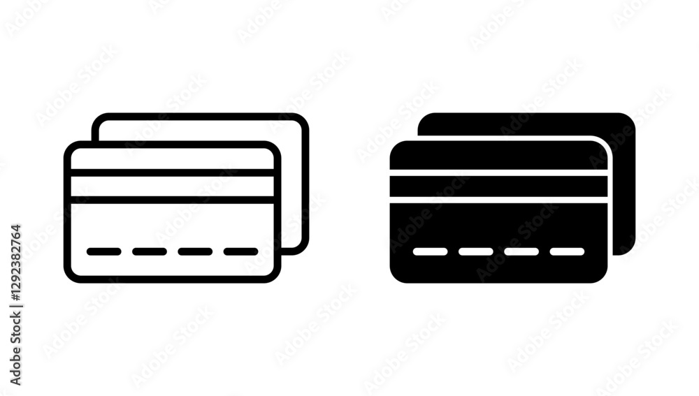Credit card icon vector. Credit card payment sign and symbol Credit card icon vector. Credit card payment sign and symbol