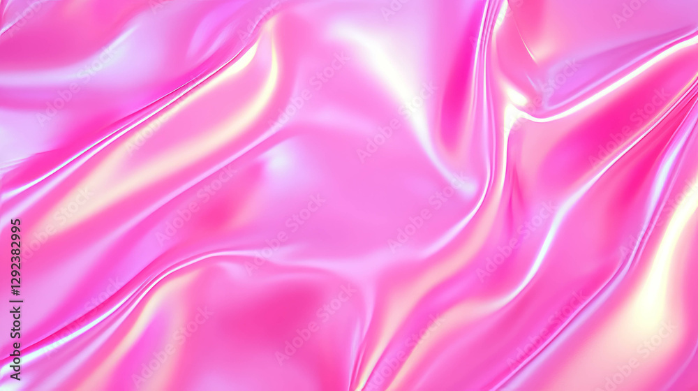 Fototapeta premium Soft pink light background with iridescent highlights for elegant design