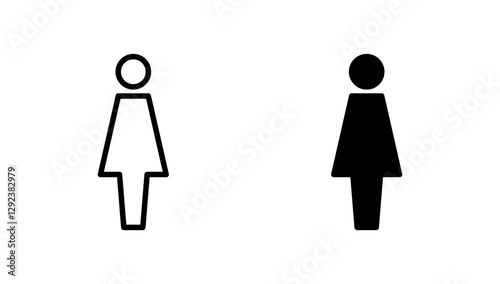 Female icon vector. woman sign and symbol
