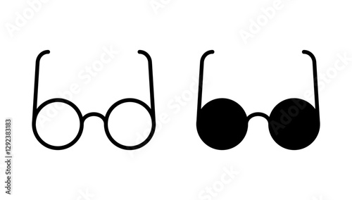 Glasses icon vector. Glasses sign and symbol
