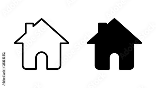 House icon vector. Home sign and symbol