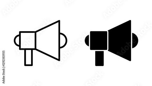 Megaphone icon vector. Loudspeaker sign and symbol