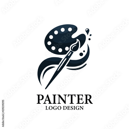 Painter Vector Logo Design