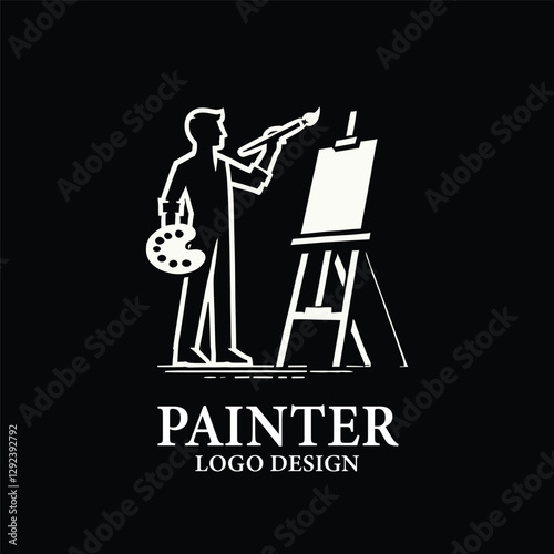 Painter Vector Logo Design
