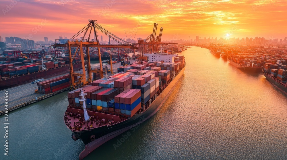 Naklejka premium Enhancing strategic logistics management in global markets insights and best practices