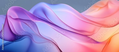 flowing pastel shapes abstract modern minimalism serene soft lighting smooth curves gentle transitions gradient