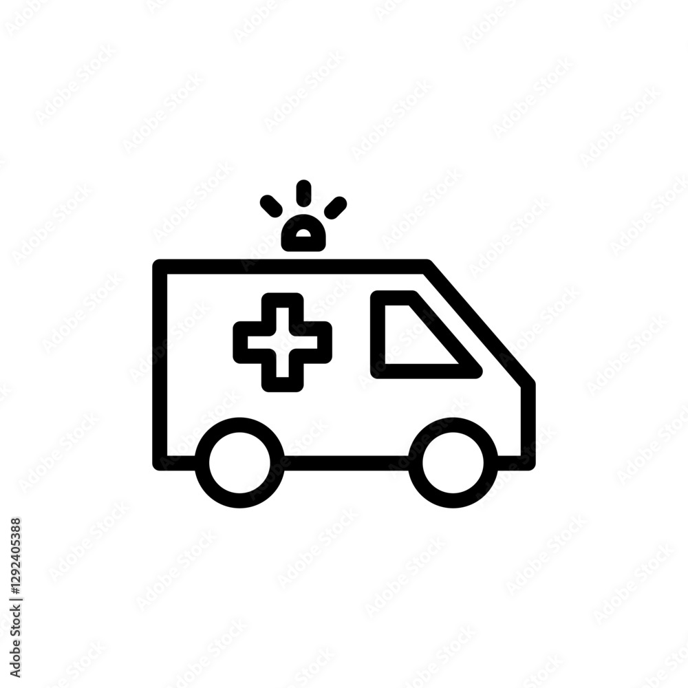 Ambulance icon vector illustration. ambulance truck sign and symbol. ambulance car Ambulance icon vector illustration. ambulance truck sign and symbol. ambulance car