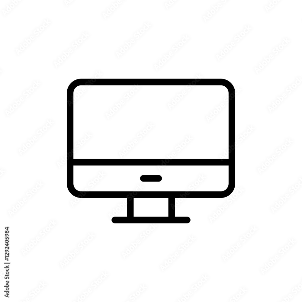 Computer icon vector illustration. computer monitor sign and symbol Computer icon vector illustration. computer monitor sign and symbol