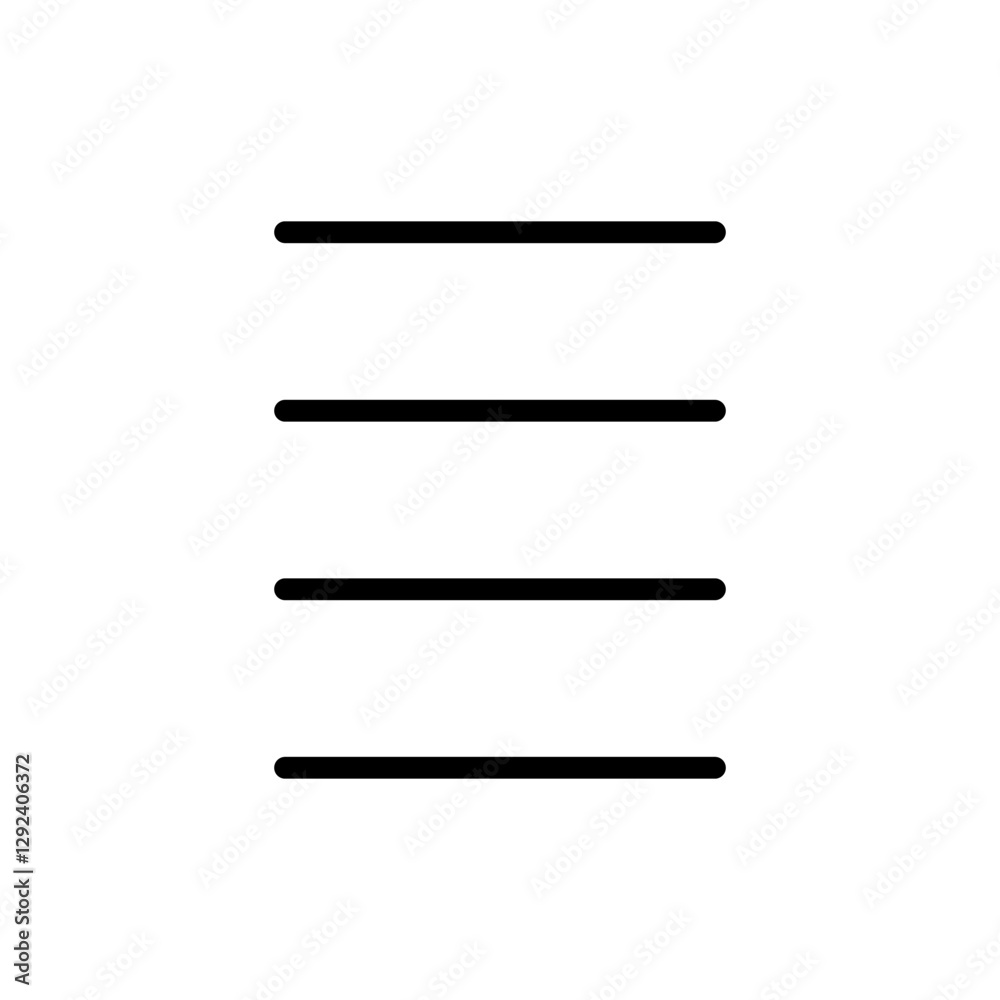 Menu Icon vector illustration. web menu sign and symbol. hamburger menu symbol Menu Icon vector illustration. web menu sign and symbol. hamburger menu symbol