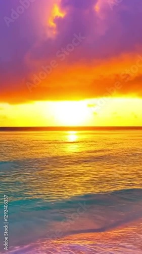 sunset over the sea