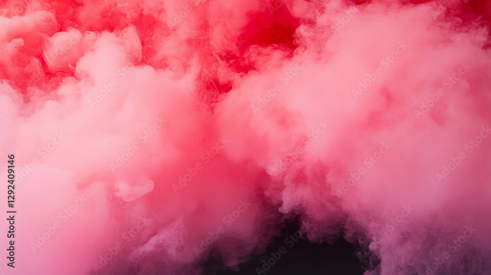 Fototapeta premium Vibrant scarlet smoke background with sharp highlights for creative design projects