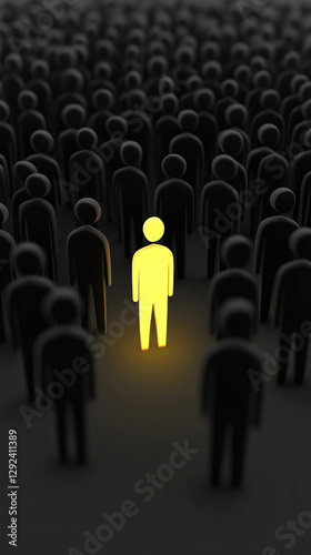 Wallpaper Mural Einsamer Mensch strahlt während er in der Dunkelheit steht

 Torontodigital.ca