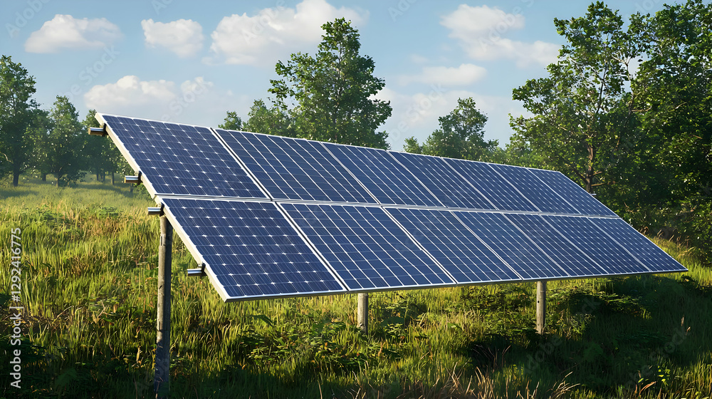 Harnessing Solar Energy with Photovoltaic Panels for Clean Power on a Blue Sky Roof Harnessing Solar Energy with Photovoltaic Panels for Clean Power on a Blue Sky Roof