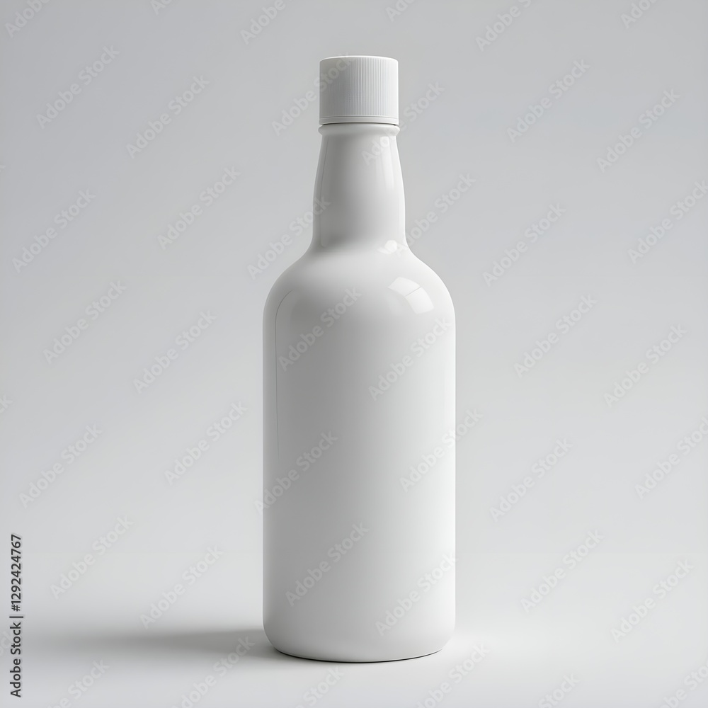 White Plastic Bottle Isolated | Custom Branding | Add Company Logo | Promotional Bottle | Editable Sticker Design | Product Packaging | Customizable Bottle for Business & Advertisement White Plastic Bottle Isolated | Custom Branding | Add Company Logo | Promotional Bottle | Editable Sticker Design | Product Packaging | Customizable Bottle for Business & Advertisement
