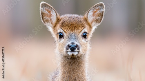 Baby deer portrait in nature