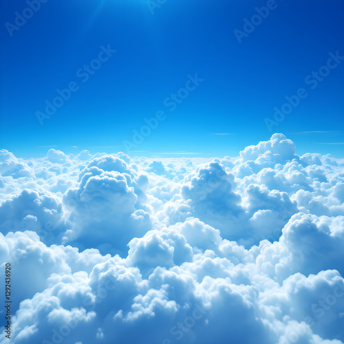 blue sky and clouds
