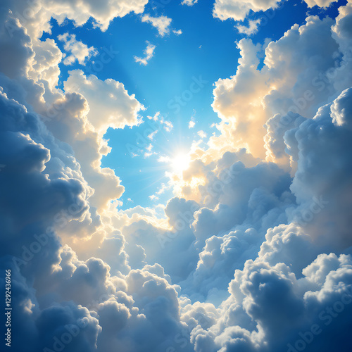 blue sky with clouds